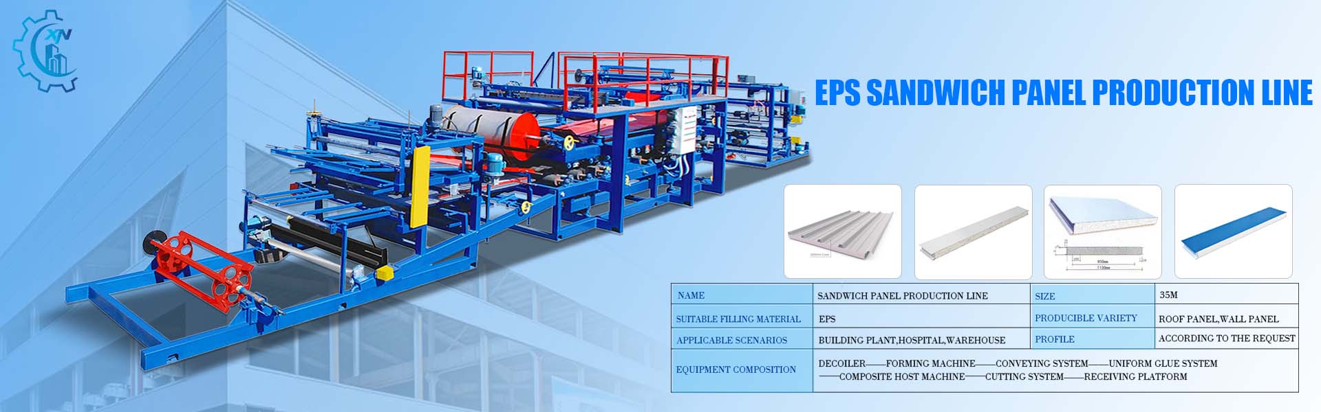 eps sandwich panel production line