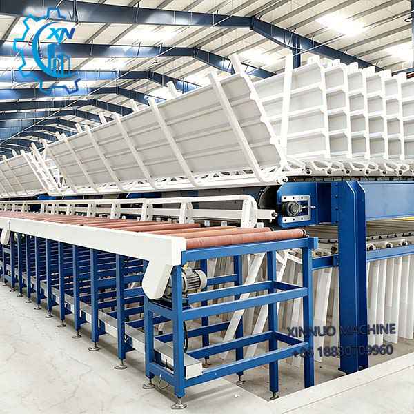 The cooling conveyor system provides adequate curing distance before stacking and packaging, ensuring stable performance and consistent product quality.