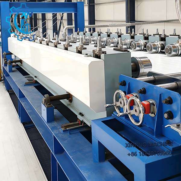 The roll forming machine continuously shapes steel strips through multiple sets of upper and lower precision rollers, producing various roof and wall panel profiles with refined and attractive appearances.